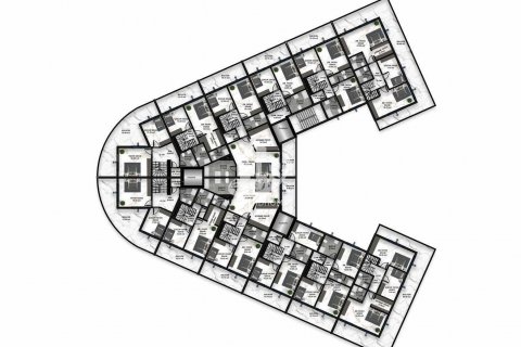 آپارتمان در  Gazipasa ، امارات متحده عربی 1 خوابه ، 60 متر مربع.  شماره 77692 - 9