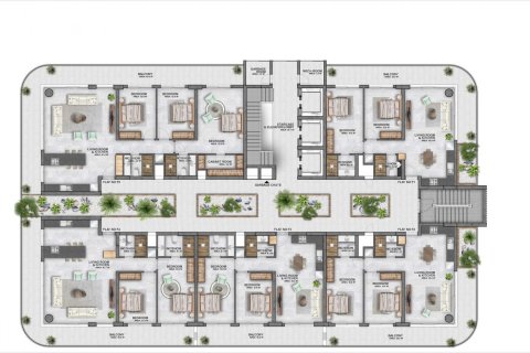 آپارتمان در  Alanya ، امارات متحده عربی 1 خوابه ، 50 متر مربع.  شماره 76326 - 12