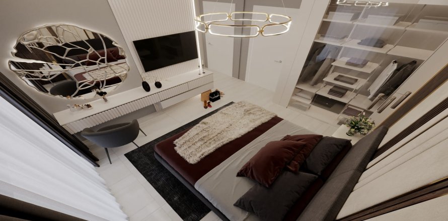 آپارتمان در در Prime Garden Residence Oba ، امارات متحده عربی 2 خوابه ، 116 متر مربع.  شماره 74849