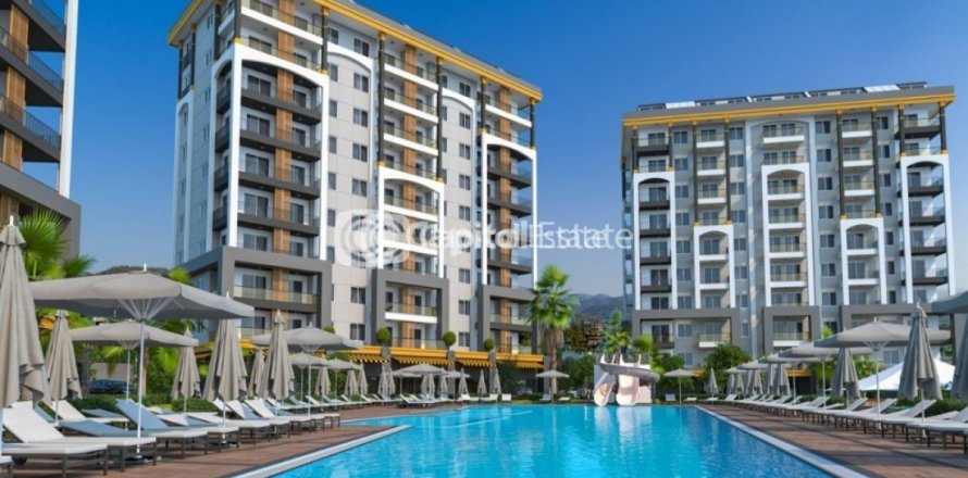 آپارتمان در  Antalya ، امارات متحده عربی 1 خوابه ، 46 متر مربع.  شماره 74496