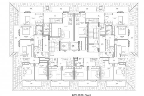 آپارتمان در  Konakli ، امارات متحده عربی 1 خوابه ، 54 متر مربع.  شماره 73319 - 16