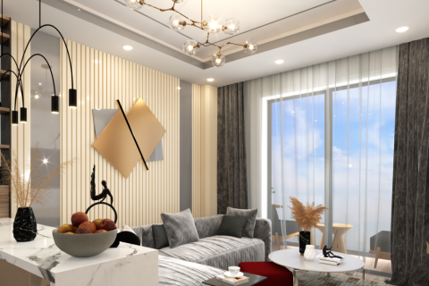 آپارتمان در  Mahmutlar ، امارات متحده عربی 1 خوابه ، 64 متر مربع.  شماره 77397 - 1