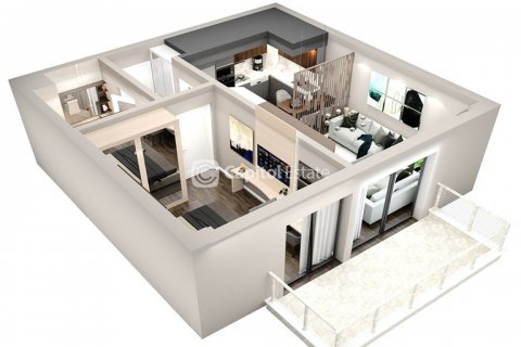 آپارتمان در  Antalya ، امارات متحده عربی 2 خوابه ، 99 متر مربع.  شماره 74201 - 5