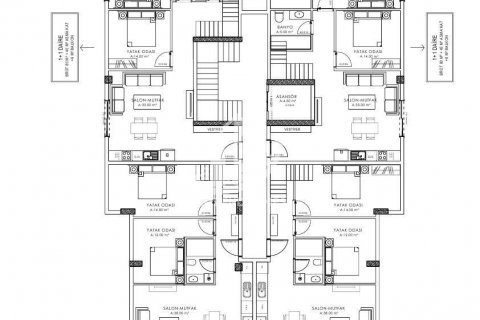 آپارتمان در  Alanya ، امارات متحده عربی 1 خوابه ، 67 متر مربع.  شماره 72173 - 27