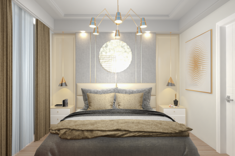 آپارتمان در  Mahmutlar ، امارات متحده عربی 1 خوابه ، 64 متر مربع.  شماره 77397 - 2