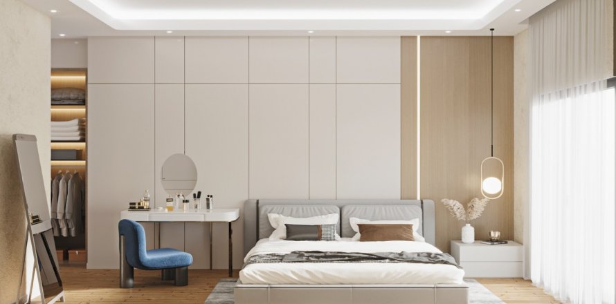 آپارتمان در در Venezia Garden Incekum ، امارات متحده عربی 1 خوابه ، 61 متر مربع.  شماره 75042