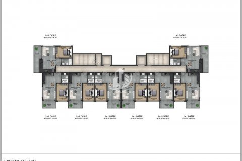 آپارتمان در Demirtas،  Alanya ، امارات متحده عربی 1 خوابه ، 46 متر مربع.  شماره 72863 - 17