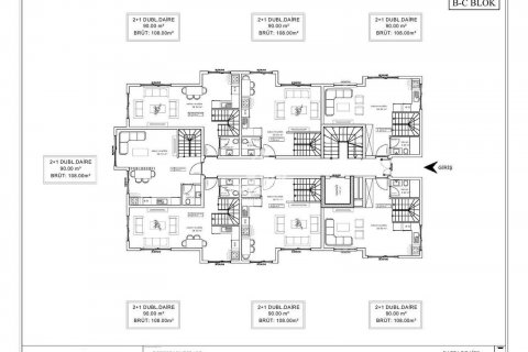 آپارتمان در Kargicak،  Alanya ، امارات متحده عربی 1 خوابه ، 54 متر مربع.  شماره 72864 - 23