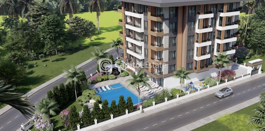 آپارتمان در  Antalya ، امارات متحده عربی 1 خوابه ، 47 متر مربع.  شماره 74054