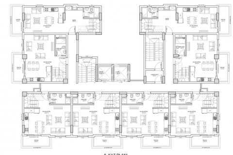 آپارتمان در  Konakli ، امارات متحده عربی 1 خوابه ، 54 متر مربع.  شماره 73319 - 15