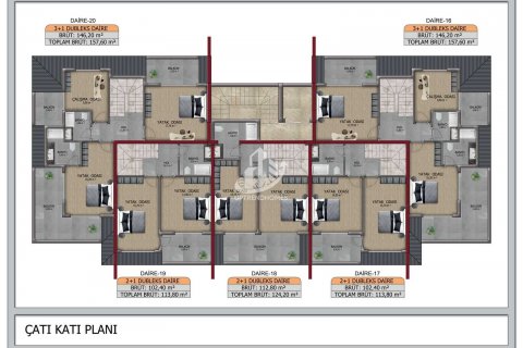 آپارتمان در  Kestel ، امارات متحده عربی 1 خوابه ، 58 متر مربع.  شماره 76502 - 22