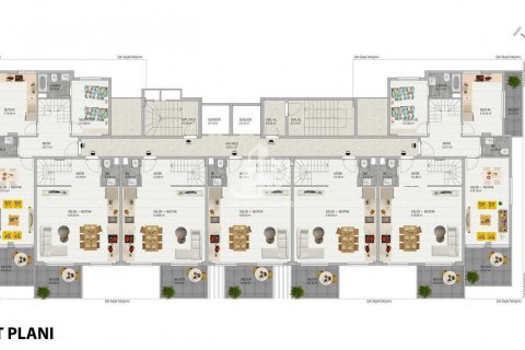 آپارتمان در Demirtas،  Alanya ، امارات متحده عربی 1 خوابه ، 60 متر مربع.  شماره 74913 - 22