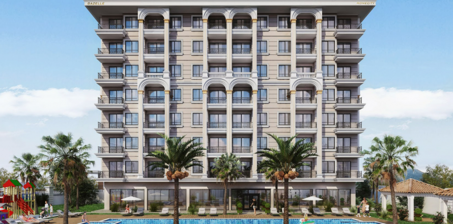 آپارتمان در Demirtas،  Alanya ، امارات متحده عربی 1 خوابه ، 46 متر مربع.  شماره 76406