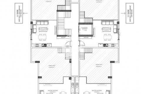 آپارتمان در  Alanya ، امارات متحده عربی 1 خوابه ، 67 متر مربع.  شماره 72173 - 28