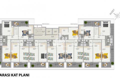 آپارتمان در Demirtas،  Alanya ، امارات متحده عربی 1 خوابه ، 60 متر مربع.  شماره 74913 - 23