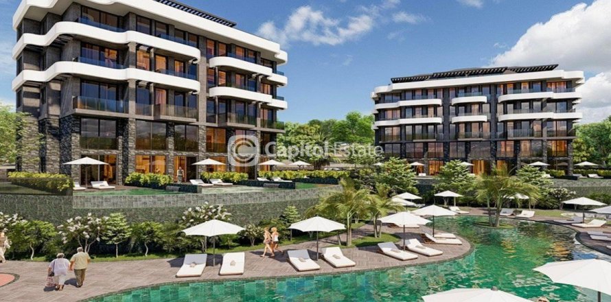 آپارتمان در  Antalya ، امارات متحده عربی 1 خوابه ، 98 متر مربع.  شماره 74343