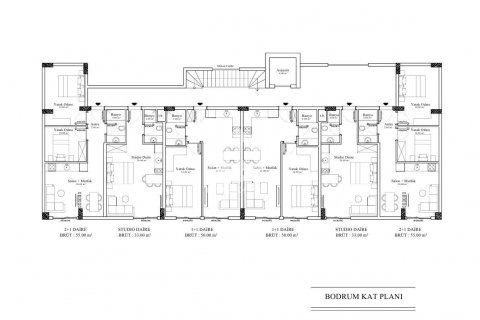 آپارتمان در  Alanya ، امارات متحده عربی 1 خوابه ، 67 متر مربع.  شماره 72174 - 19
