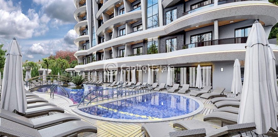 آپارتمان در  Antalya ، امارات متحده عربی 2 خوابه ، 100 متر مربع.  شماره 74018