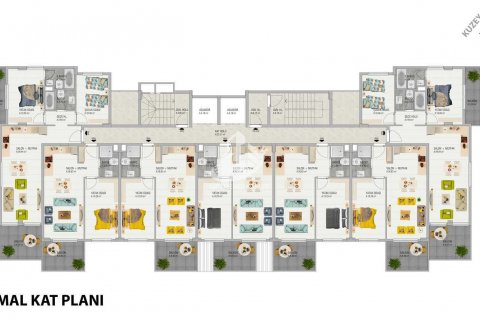 آپارتمان در Demirtas،  Alanya ، امارات متحده عربی 1 خوابه ، 60 متر مربع.  شماره 74913 - 21