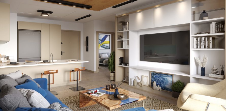 آپارتمان در در MB Azure Resort Mersin ، امارات متحده عربی 1 خوابه ، 84 متر مربع.  شماره 72364