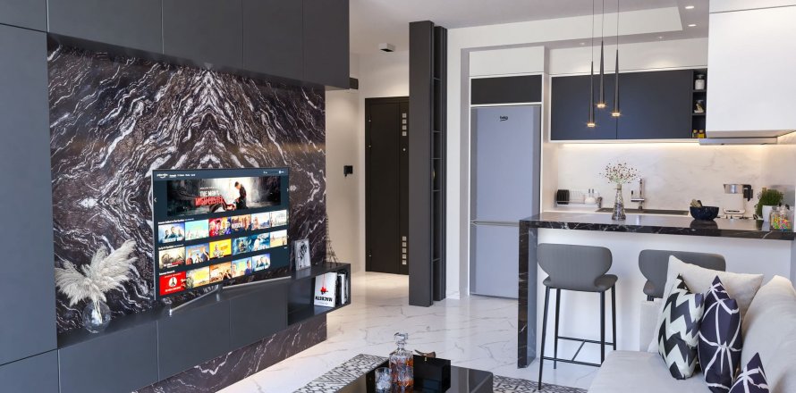 آپارتمان در در Miray Towers Avsallar ، امارات متحده عربی 1 خوابه ، 58.5 متر مربع.  شماره 75081