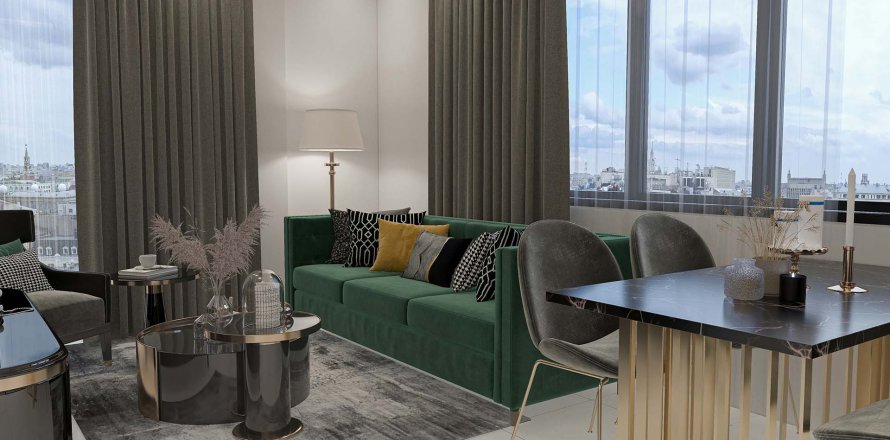 آپارتمان در در Luna Loft Alanya ، امارات متحده عربی 1 خوابه ، 50 متر مربع.  شماره 83334