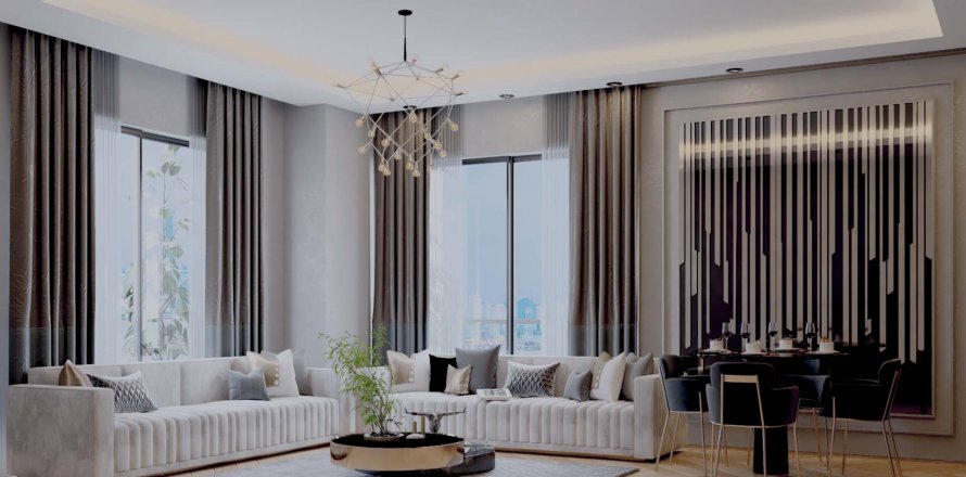 آپارتمان در در Balkan Tower Mahmutlar ، امارات متحده عربی 3 خوابه ، 162 متر مربع.  شماره 84216