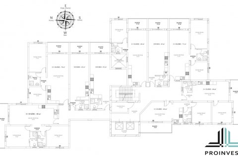 آپارتمان در  Iskele ، امارات متحده عربی 2 خوابه ، 78 متر مربع.  شماره 84141 - 19