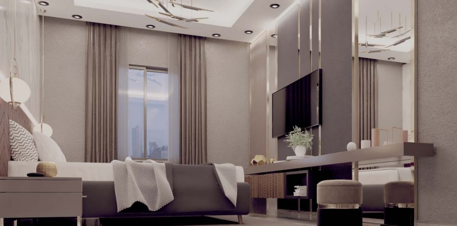 آپارتمان در در Balkan Tower Mahmutlar ، امارات متحده عربی 2 خوابه ، 83.5 متر مربع.  شماره 84221