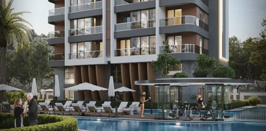 آپارتمان در Altintash،  Antalya ، امارات متحده عربی 1 خوابه ، 63 متر مربع.  شماره 83304