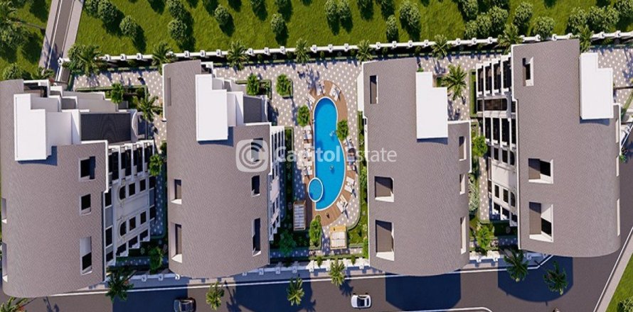آپارتمان در  Antalya ، امارات متحده عربی 1 خوابه ، 52 متر مربع.  شماره 75366