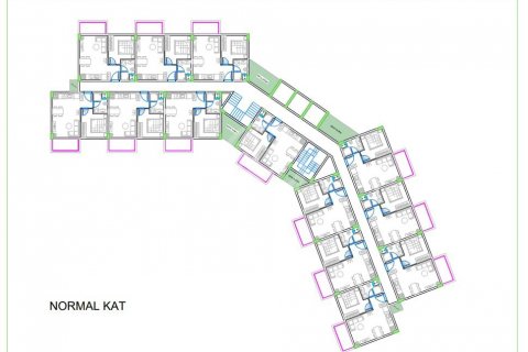 آپارتمان در در Casa Pasha Residence (Газипаша, Турция) Gazipasa ، امارات متحده عربی 2 خوابه ، 94 متر مربع.  شماره 84439 - 21