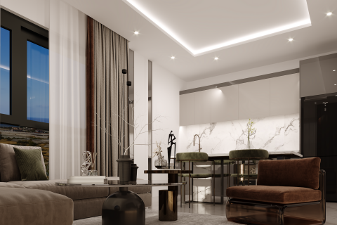 آپارتمان در در Moonlight Park Residence Alanya ، امارات متحده عربی 1 خوابه ، 51 متر مربع.  شماره 84627 - 7