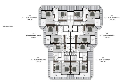 آپارتمان در  Mahmutlar ، امارات متحده عربی 1 خوابه ، 50 متر مربع.  شماره 80088 - 12