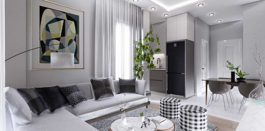 آپارتمان در در DM Life Gazipasa ، امارات متحده عربی 2 خوابه ، 110 متر مربع.  شماره 83325