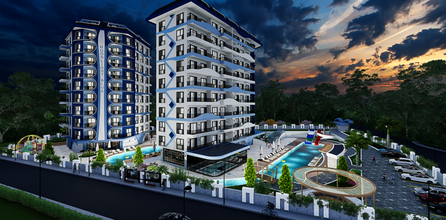 پنت هاس در در Moonlight Blue Residence Avsallar ، امارات متحده عربی 2 خوابه ، 121 متر مربع.  شماره 84610