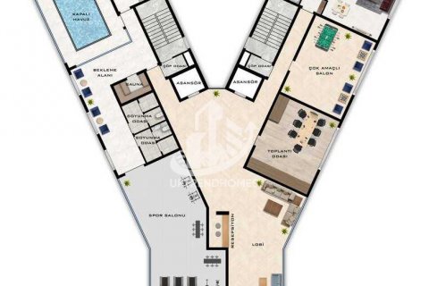 آپارتمان در  Oba ، امارات متحده عربی 1 خوابه ، 58 متر مربع.  شماره 81603 - 15