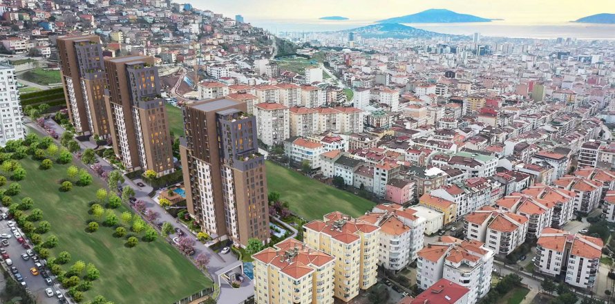 آپارتمان در Maltepe، در Kalamis Adalar Istanbul ، امارات متحده عربی 2 خوابه ، 90.09 متر مربع.  شماره 80675