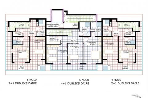 آپارتمان در  Alanya ، امارات متحده عربی 2 خوابه ، 98 متر مربع.  شماره 82843 - 9