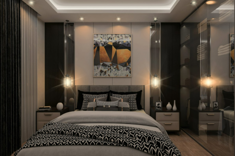 آپارتمان در Kargicak،  Alanya ، امارات متحده عربی 1 خوابه ، 56 متر مربع.  شماره 81343 - 7