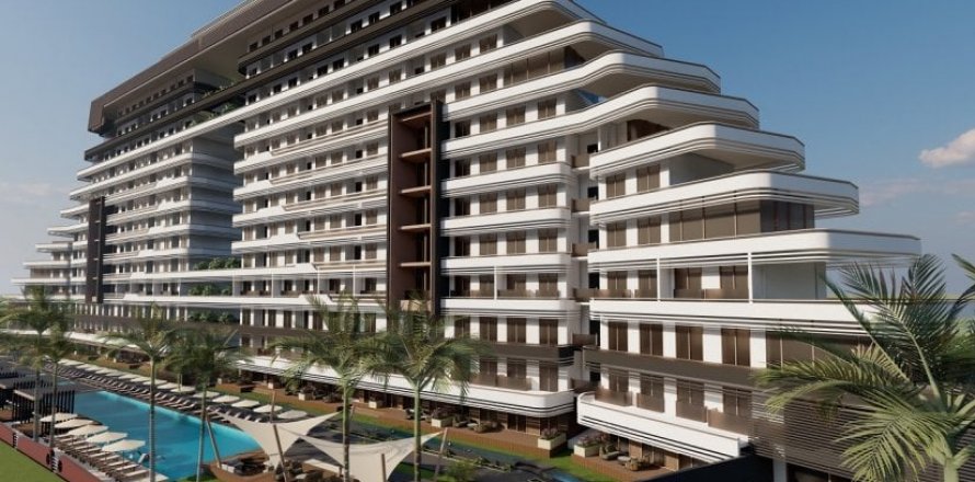 آپارتمان در  Antalya ، امارات متحده عربی 1 خوابه ، 138 متر مربع.  شماره 42117