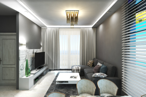 آپارتمان در  Avsallar ، امارات متحده عربی 1 خوابه ، 49 متر مربع.  شماره 80554 - 3