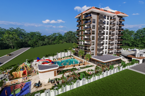 پنت هاس در در Moonlight Park Residence Alanya ، امارات متحده عربی 2 خوابه ، 103 متر مربع.  شماره 84630 - 5