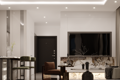 آپارتمان در در Moonlight Park Residence Alanya ، امارات متحده عربی 1 خوابه ، 51 متر مربع.  شماره 84627 - 2