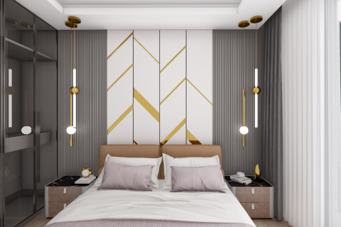 آپارتمان در Kargicak،  Alanya ، امارات متحده عربی 1 خوابه ، 50 متر مربع.  شماره 81570 - 4