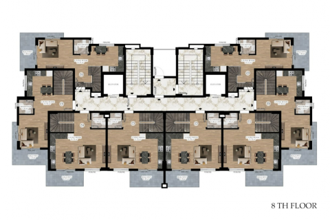 آپارتمان در Okurcalar،  Alanya ، امارات متحده عربی 1 خوابه ، 55 متر مربع.  شماره 80552 - 3