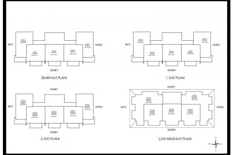آپارتمان در  Alanya ، امارات متحده عربی 1 خوابه ، 57 متر مربع.  شماره 85183 - 12