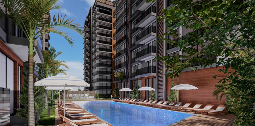 آپارتمان در Altintash،  Antalya ، امارات متحده عربی 2 خوابه ، 90 متر مربع.  شماره 85653