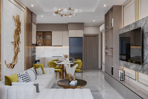 آپارتمان در  Alanya ، امارات متحده عربی 1 خوابه ، 69 متر مربع.  شماره 85324 - 13
