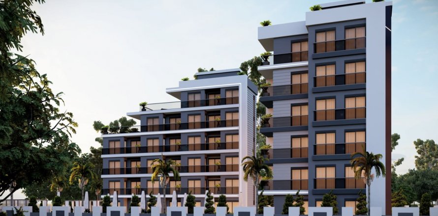 آپارتمان در Altintash،  Antalya ، امارات متحده عربی 1 خوابه ، 55 متر مربع.  شماره 85659